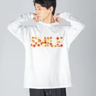 junichi-goodsのバルーン文字「SMILE」（赤色系） Big Long Sleeve T-Shirt