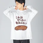 ミナミコアリクイ【のの】の絶対気圧のせい【うさぎ】 ビッグシルエットロングスリーブTシャツ