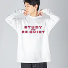 渓流釣り倶楽部のSTUDY TO BE QUIET  ビッグシルエットロングスリーブTシャツ