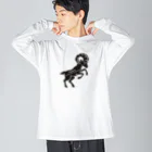 CyberArmadilloのメーシャ (牡羊座) Mesha (Aries) Big Long Sleeve T-Shirt