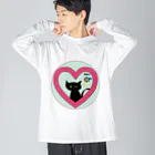 Amasyuiroのmagboxシリーズ　～ウィンク黒猫～ Big Long Sleeve T-Shirt