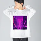 3tomo6's shopのpurple Big Long Sleeve T-Shirt