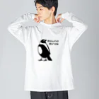 Round-BirdsのRound-Birds logo.ver ビッグシルエットロングスリーブTシャツ