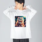 レモングラスのごきげんなペルシャ猫 Big Long Sleeve T-Shirt