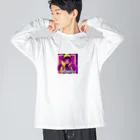 evahmonの光の戦士シリーズ・ひかりちゃん Big Long Sleeve T-Shirt