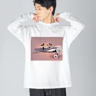 CHIKUSHOのプレーン・クレイジー Big Long Sleeve T-Shirt