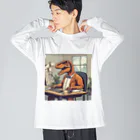 kenshopの働く恐竜 Big Long Sleeve T-Shirt