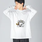 NIANのカロヤカネコ ビッグシルエットロングスリーブTシャツ