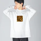 青林檎の勝利の虎柄！ Big Long Sleeve T-Shirt