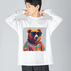 TPGのBear ビッグシルエットロングスリーブTシャツ