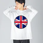 おもしろいTシャツ屋さんのイギリス England United Kingdom Great Britain Big Long Sleeve T-Shirt