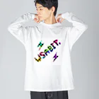 usabit.のぐっず屋さんのusabit.亜種1 ビッグシルエットロングスリーブTシャツ