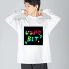 usabit.のぐっず屋さんのusabit.亜種2 ビッグシルエットロングスリーブTシャツ