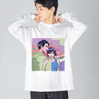 mokkunのちょっと待って、行かないでシリーズ Big Long Sleeve T-Shirt