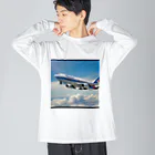 あかいはちのフィリピンの旅客機 Big Long Sleeve T-Shirt