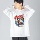 DOG ON DECK ONDEMAND Divisionのヨーキー”ココア”オンデマンドオリジナルアイテムズ Big Long Sleeve T-Shirt