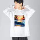 Luminaのラストウェーブ Big Long Sleeve T-Shirt