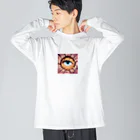 zetubouの覗く眼 Big Long Sleeve T-Shirt