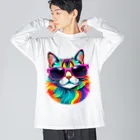 629_CAT_ARTのグラカラキャット2 Big Long Sleeve T-Shirt