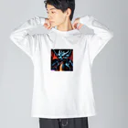 だまショップ@子ども向けのダークな恐竜くん7号 Big Long Sleeve T-Shirt