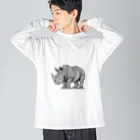 イケイケアニマルsのジオライノ Big Long Sleeve T-Shirt