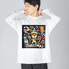 k.a.u.j.7のほのぼのとしたクリスマス Big Long Sleeve T-Shirt