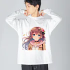 美少女アイテム専門店の美少女⑤ Big Long Sleeve T-Shirt