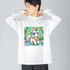 karekore_のかわいいユニコーンのみこ Big Long Sleeve T-Shirt