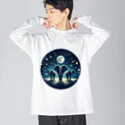 FUMYのNight  Elephant Symphonic ビッグシルエットロングスリーブTシャツ