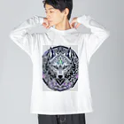 ZZRR12の月光の守護者、狼の紋章 Big Long Sleeve T-Shirt