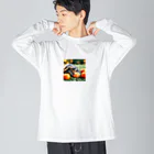 saijo79のオレンジミドリガメ Big Long Sleeve T-Shirt