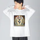 mana美術のバレリーナ Big Long Sleeve T-Shirt