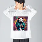 クレイジーパンダのcrazy_panda1 ビッグシルエットロングスリーブTシャツ
