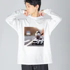 YoChan_hokkaidoのかわいいシマエナガくん Big Long Sleeve T-Shirt