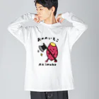 Andiamoのおののいもこ ビッグシルエットロングスリーブTシャツ