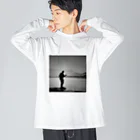 keiryuufly1214の朝焼けの釣り Big Long Sleeve T-Shirt