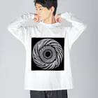 Dexsterのoptical illusion 01 ビッグシルエットロングスリーブTシャツ