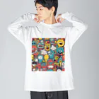 666のユーモアやポップなグッズ2 Big Long Sleeve T-Shirt