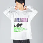 ta-ya_sのなんか抜けてる黒猫 Big Long Sleeve T-Shirt