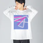 NaROOMの【Abstract Design】No title🤭 ビッグシルエットロングスリーブTシャツ