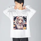 プリンゴブリンの銀髪不思議子さん Big Long Sleeve T-Shirt