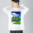 GALLERY misutawoのアメリカ テキサスのクラシックカー Big Long Sleeve T-Shirt