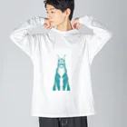 gupan_2023-12のヘルハウンド君　 Big Long Sleeve T-Shirt