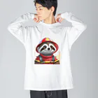 まるアニマル　の消防士ナマケロくん Big Long Sleeve T-Shirt