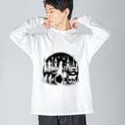 Cat's Canvasの旅する猫 Big Long Sleeve T-Shirt