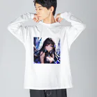 astatosのクリスタルと女性 Big Long Sleeve T-Shirt