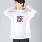 K-SHIKI_Japanesethingsのnishikikoiちゃん ビッグシルエットロングスリーブTシャツ