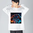 morao777の恐竜バトル Big Long Sleeve T-Shirt