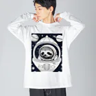 ininicoの宇宙旅行ナマケモノ Big Long Sleeve T-Shirt