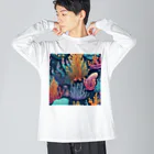 yuking0825の海を彩るコーラル Big Long Sleeve T-Shirt